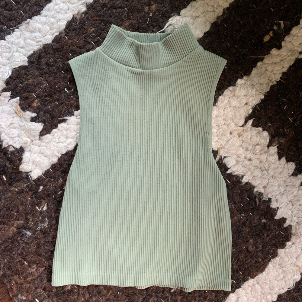 Zara Seamless Mock Neck Top